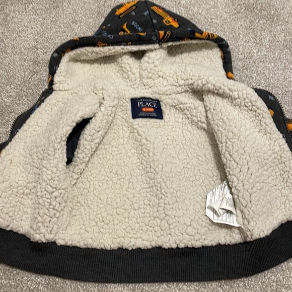 12-18 month Teddy Fleece Hooded Zip Jacket - Picture 2 of 4